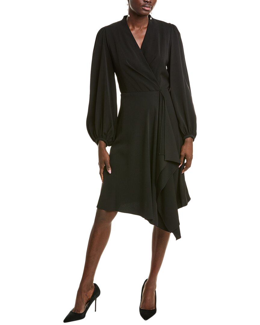 Schwarzes Kleid mit Blumenmuster