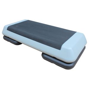 Streamdale Einstellbare Workout Aerobic Stepper in Fitness & Übung Schritt Plattform Trainer Grau Schwarz mit 2 Risers