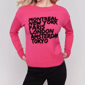 City Mädchen skandy Pullover in magenta 7803975467068