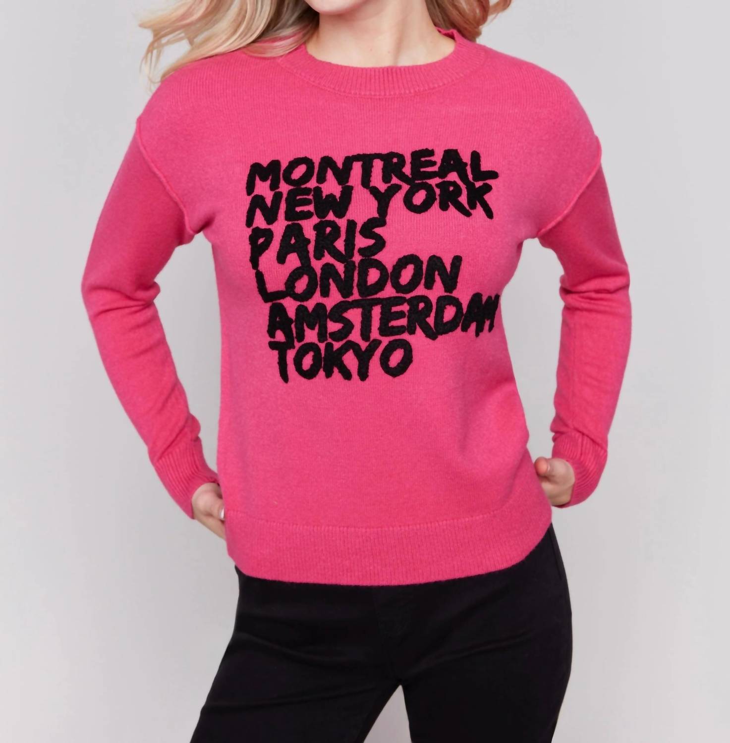 Stadt Mädchen Swanky Pullover in Magenta
