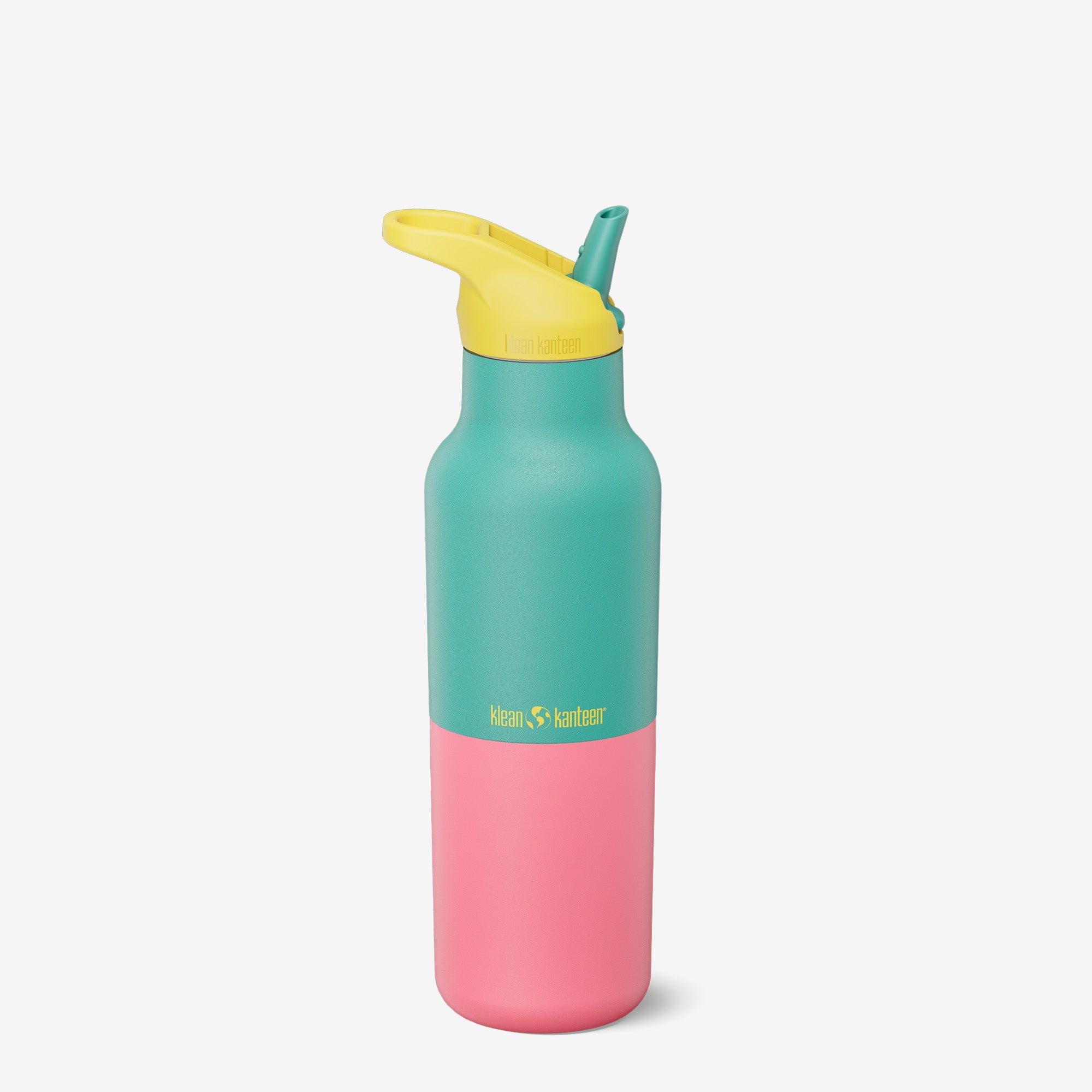Klean Kanteen Edelstahl 16oz Rise klassisch mit Flip Seal Sport Kappe