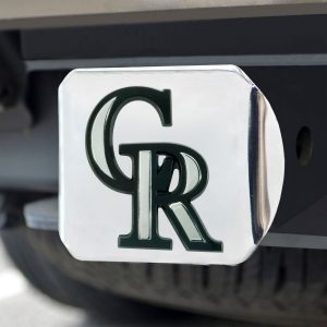 Fanmats Colorado Rockies Chrom Metall Anhänglichkeit Abdeckung mit Chrom Metall 3D Emblem