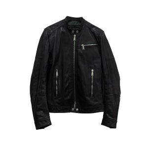 Dsquared 2 Moto Jacke aus lila Lammfell Leder 7703685791804