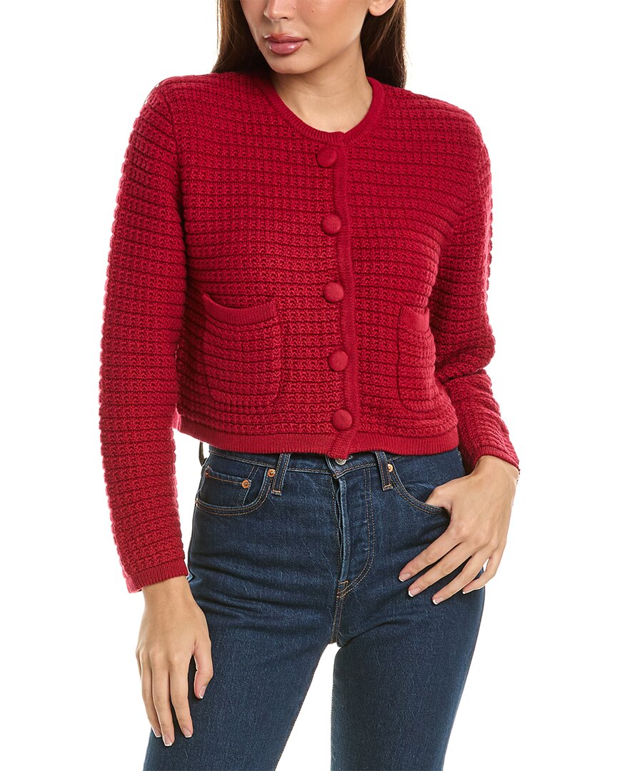 Hannah Rose Strickjacke aus Kaschmir mit Struktur
