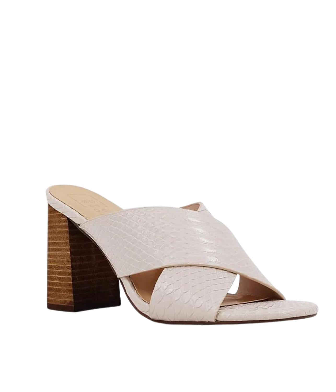 Damen Goya Sandalette mit Absatz in Taupe Snake