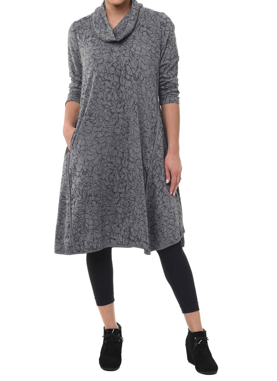 Langes Kleid im Canyon Squiggle