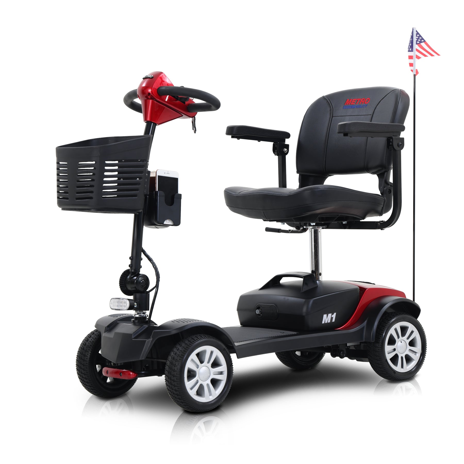 Streamdale Max Sport4 Räder im Freien kompakter Mobilitätsroller mit 2 Pcsx 12Ah