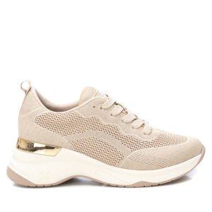 Damen Trainer Sneakers in beige 7803998437436