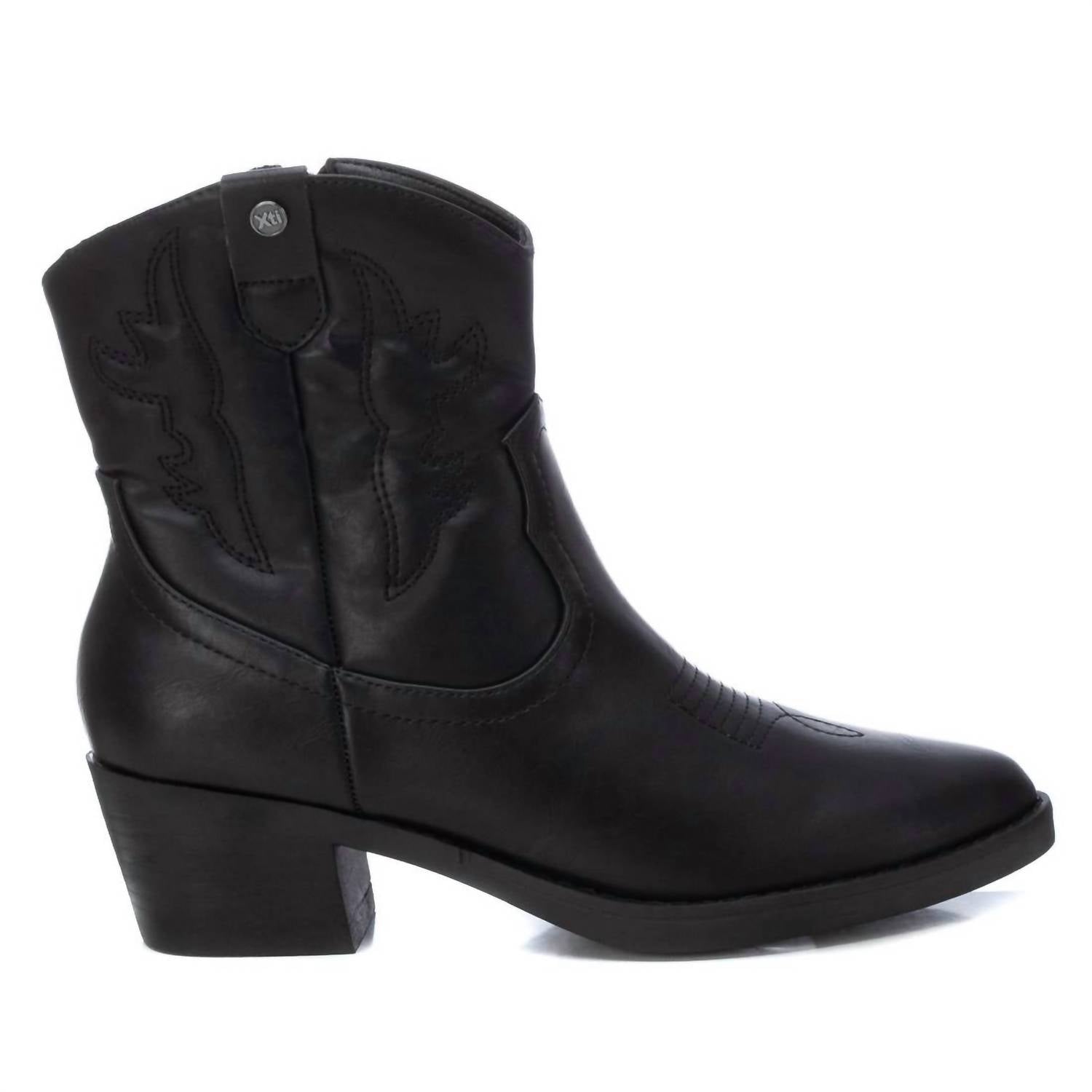 Cowboy Booties für Damen in Schwarz