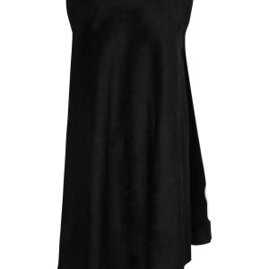 Alaia ärmellos Swing Kleid aus schwarzer Viskose