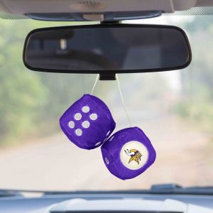 Fanmats minnesota Wikinger Team Farbe Fuzzy Würfel Dekor 3′′ Set