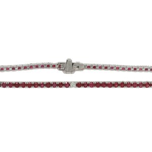 Diana M. 3.48 Carat Ruby and Diamond Armband