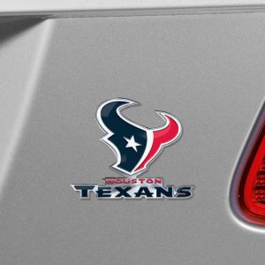 Fanmats Houston texans schwere Aluminium geprägte Farbe Emblem – abwechselnd