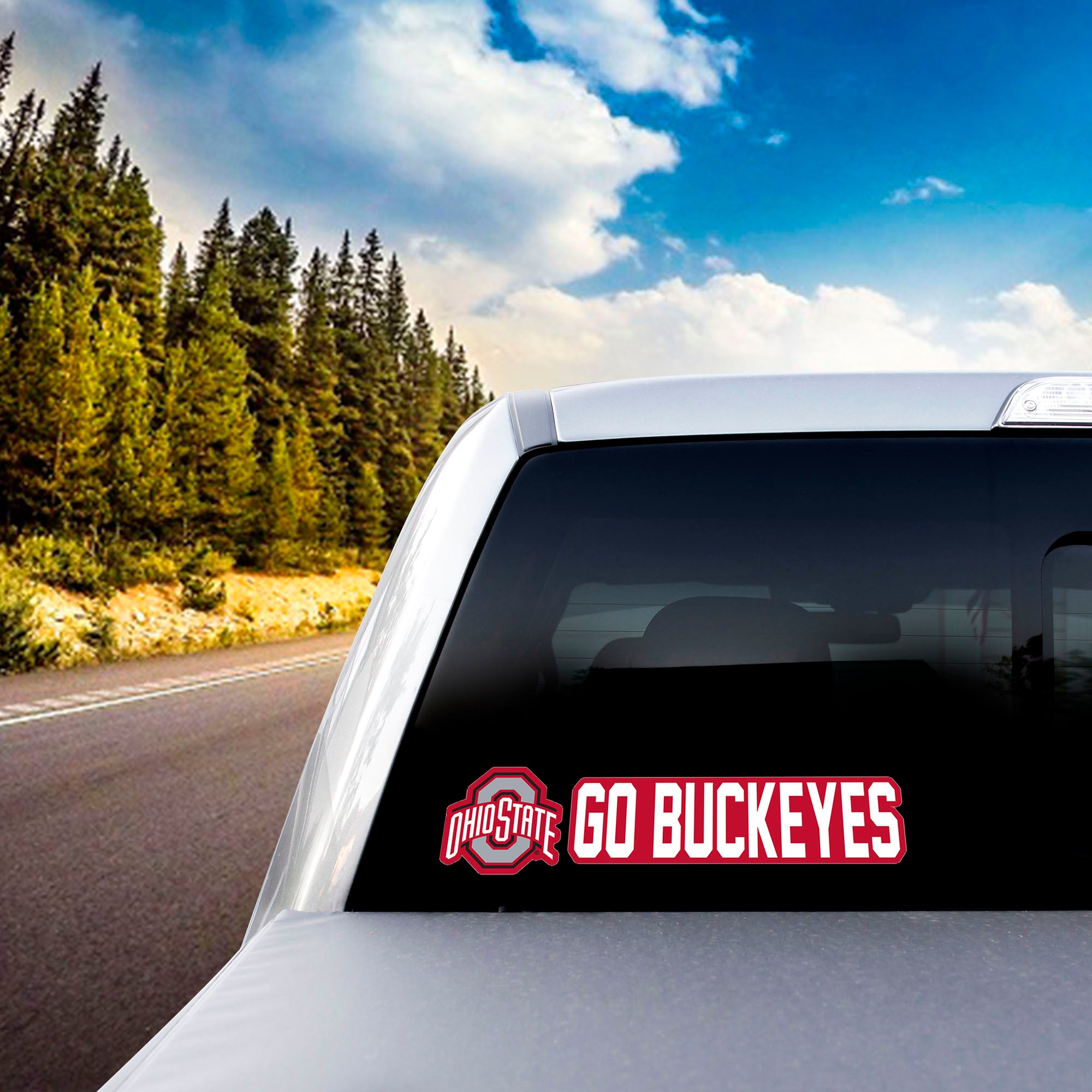 Fanmats Ohio State Buckeyes 2 Stück Team Slogan Aufkleber Set