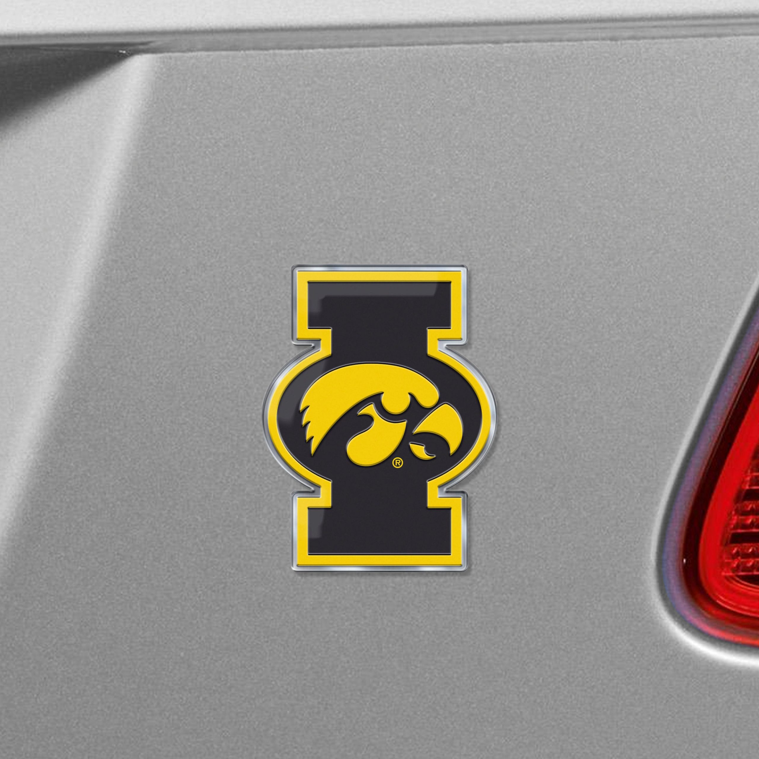 Fanmats Iowa Hawkeyes Heavy Duty Aluminium geprägte Farbe Emblem – Alternative