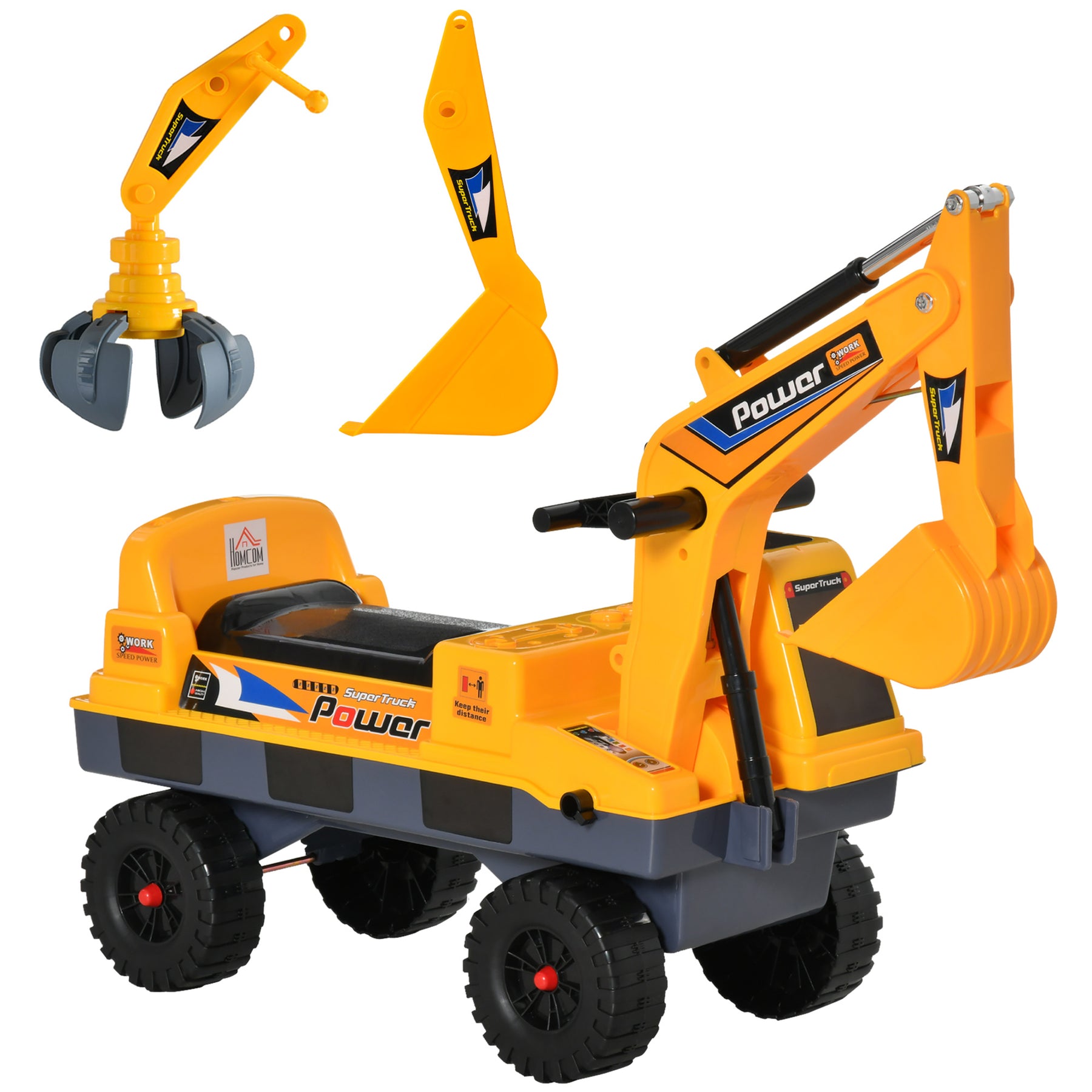 Streamdale Ride-On Bagger LKW mit Graben und Grab Eimer