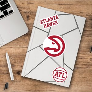 Fanmats Atlanta Hawks 3 Stück Aufkleber Set