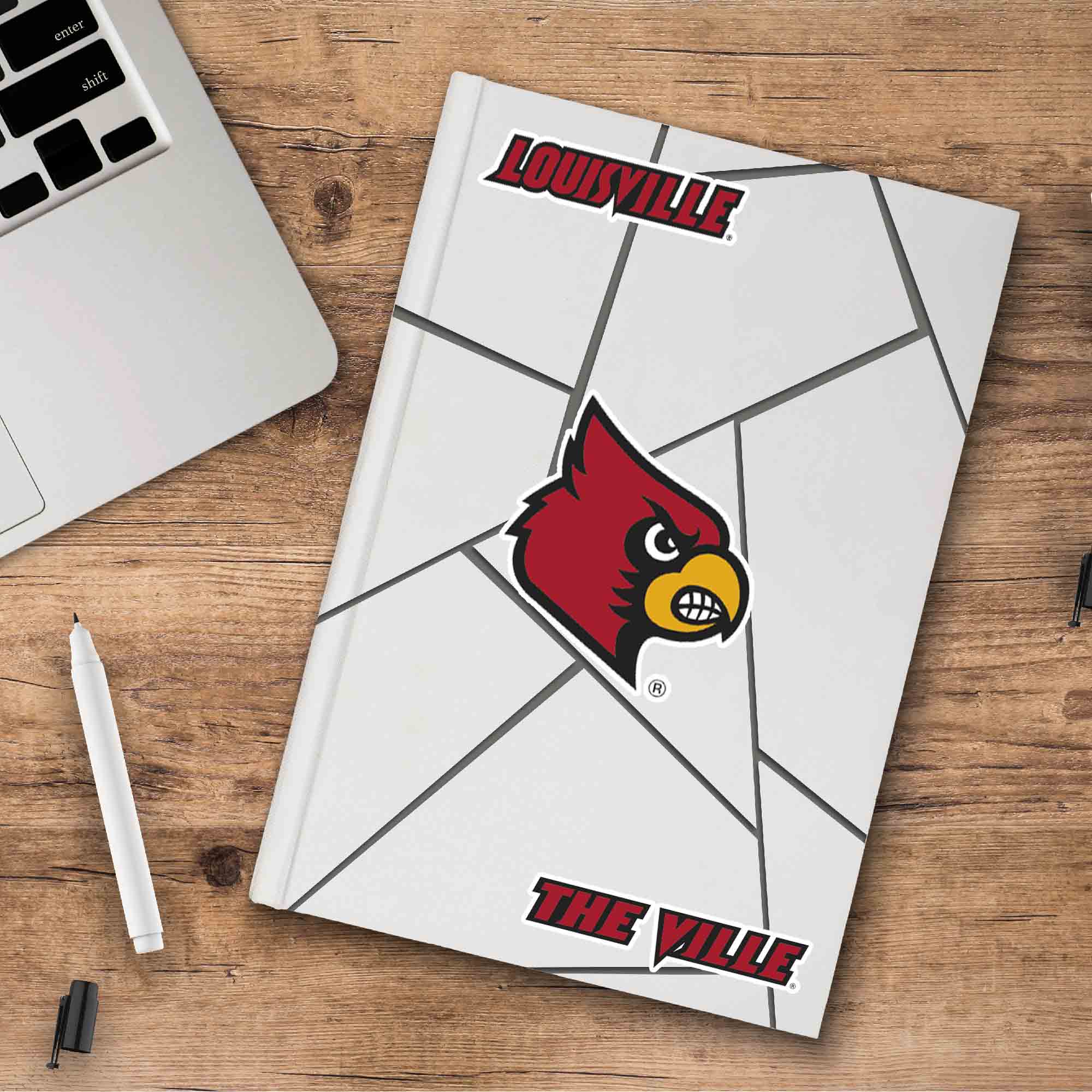 Fanmats Louisville Cardinals 3 Stück Aufkleber Set
