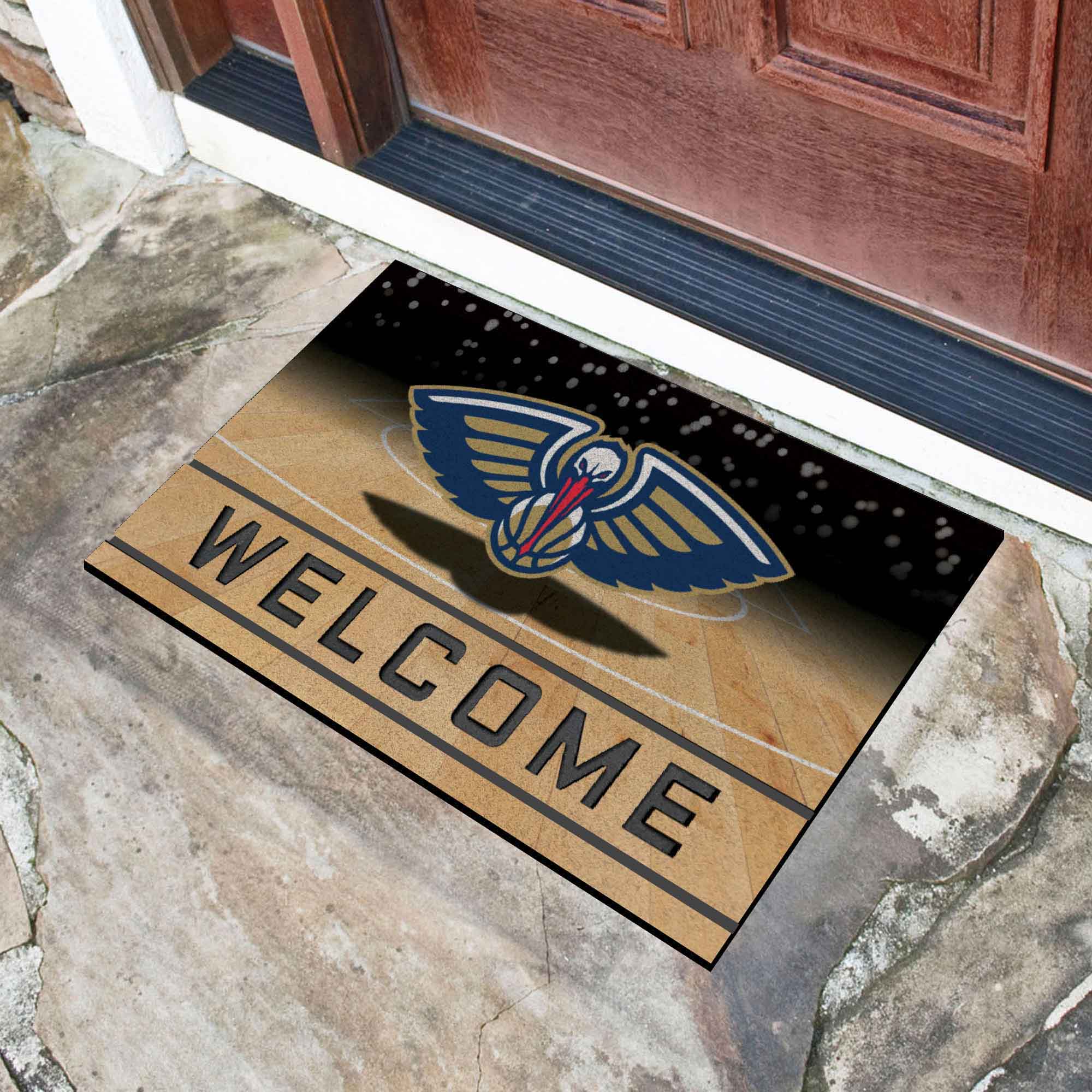 Fanmats New Orleans Pelicans Gummi-Türmatte – 18′′ x 30′′
