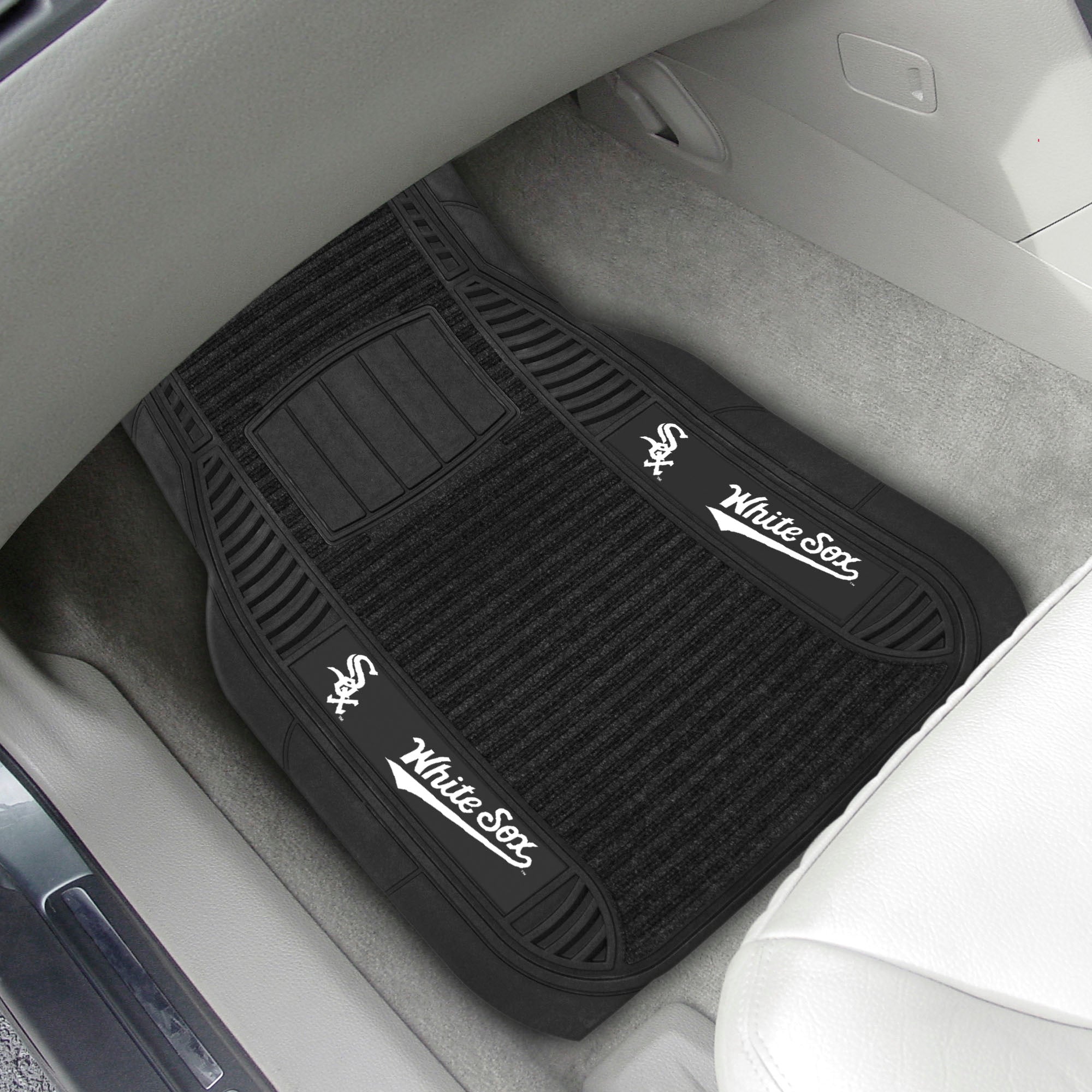 Fanmats Chicago Weiß Sox 2 Stück Deluxe Auto Matte Set