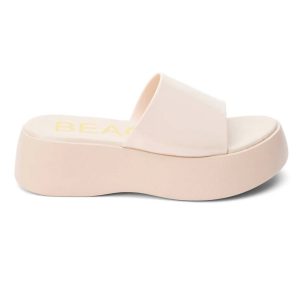 Solar-Plateau-Sandalen in Nude