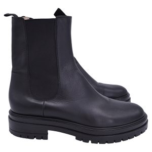 Gianvito Rossi Chester Stiefeletten aus schwarzem Leder