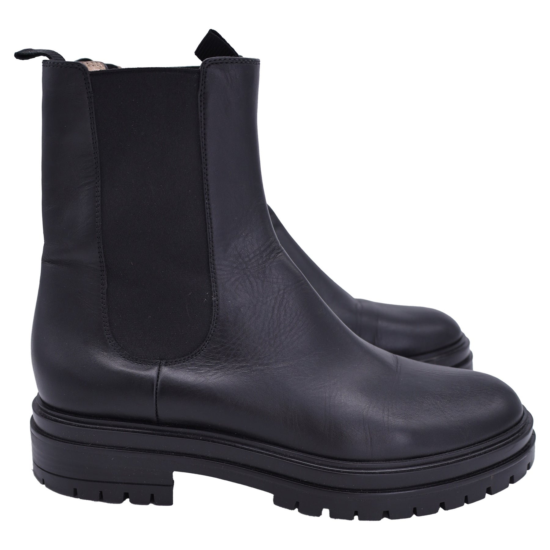 Gianvito Rossi Chester Stiefeletten aus schwarzem Leder