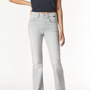 Maria Flare Jean in Light graue Feder blau 7803966193724