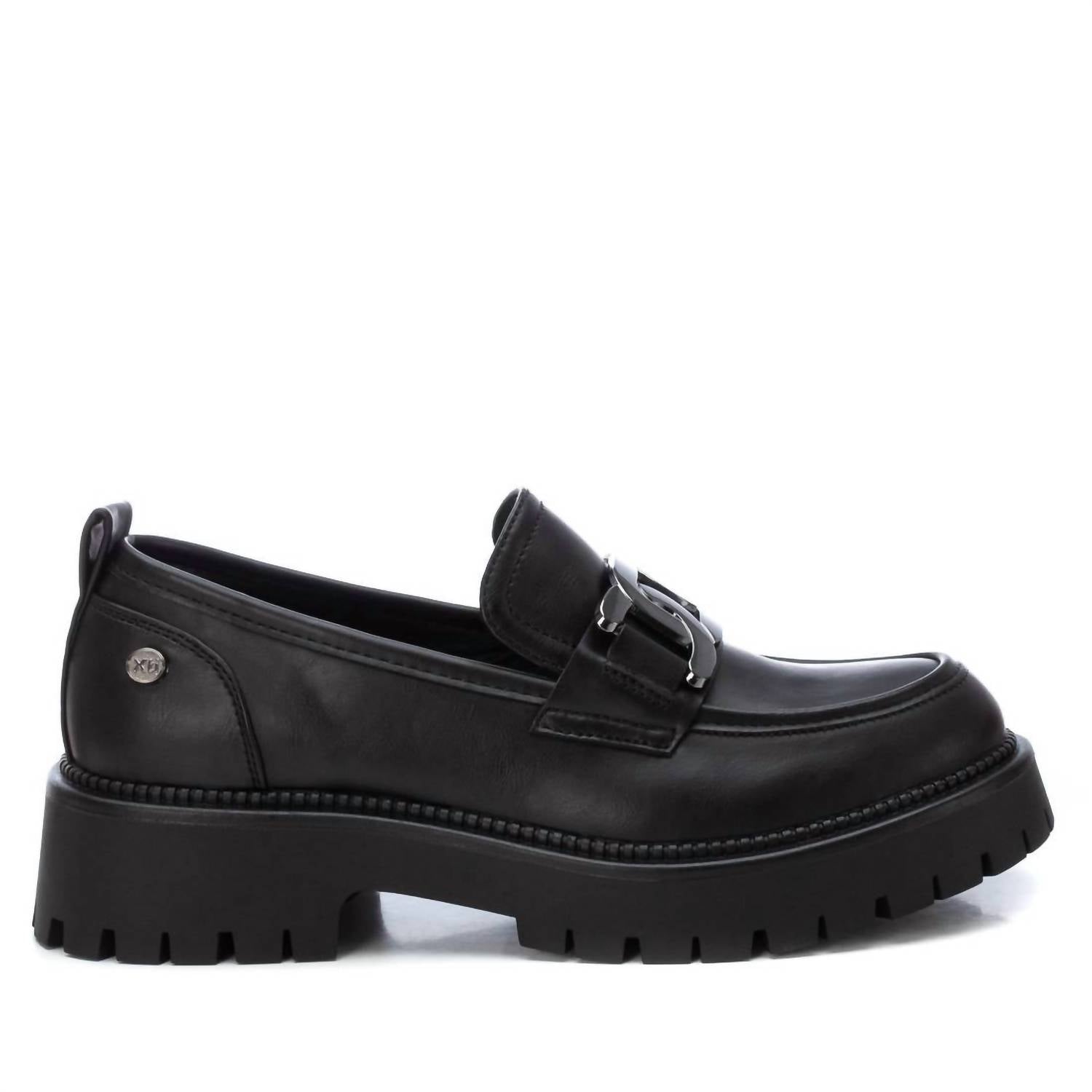 Damen Mokassins Schuhe in Schwarz