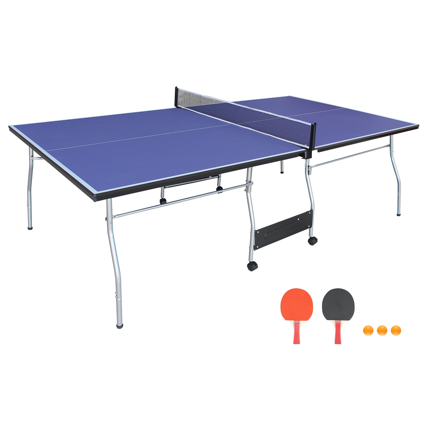 Streamdale Faltbarer Midsize Tischtennistisch mit Paddeln