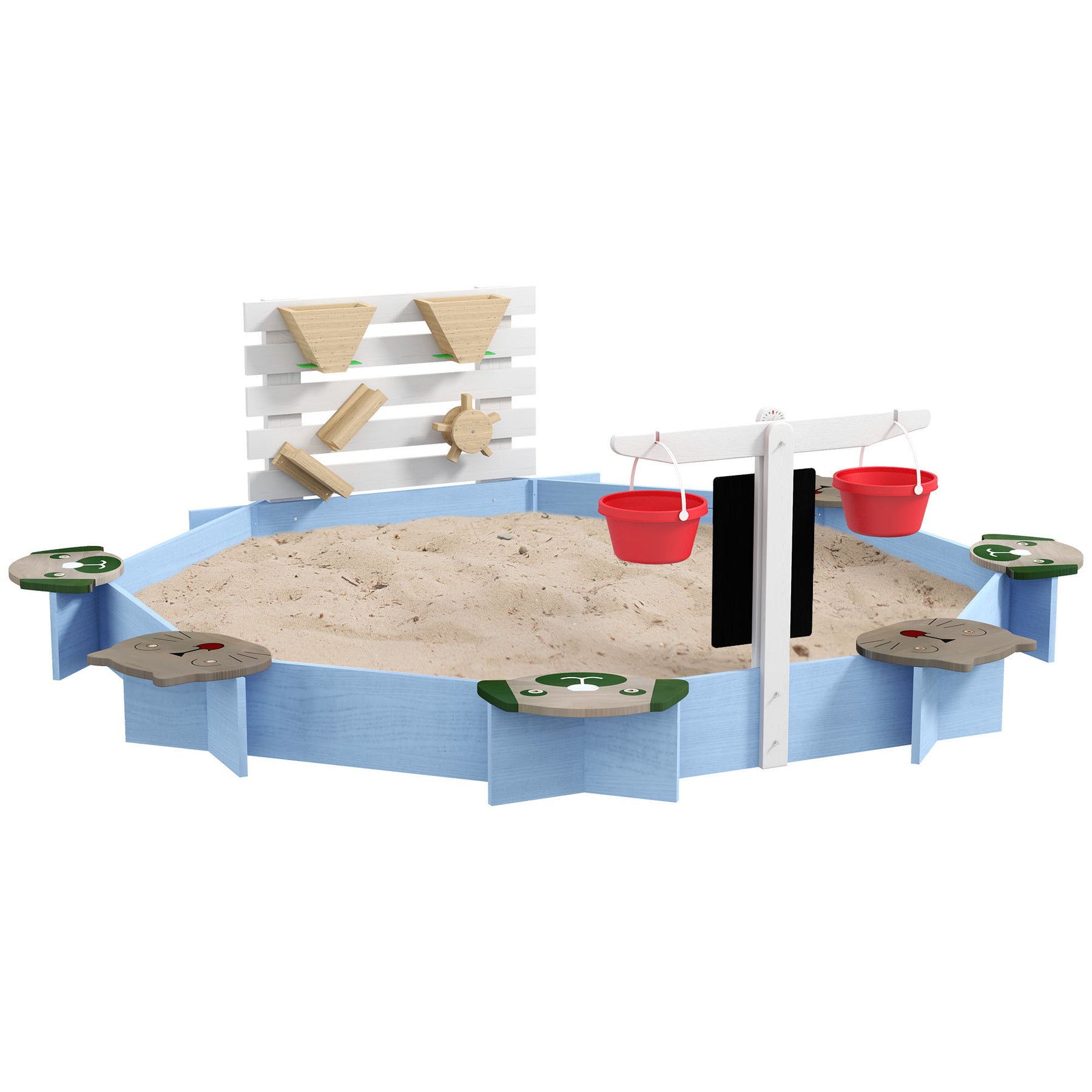 Streamdale Holzsandkasten für 3-7 Jahre
