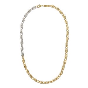 Petite Kaffee Bead Halskette aus 3/4 Gold