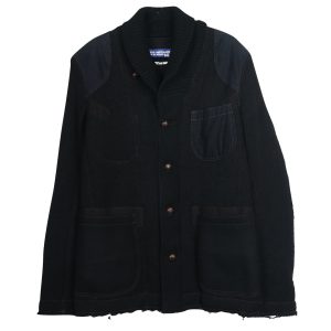Junya Watanabe Comme Des Garcons Man Work Wear Jacke aus schwarzer Wolle 7703686185020