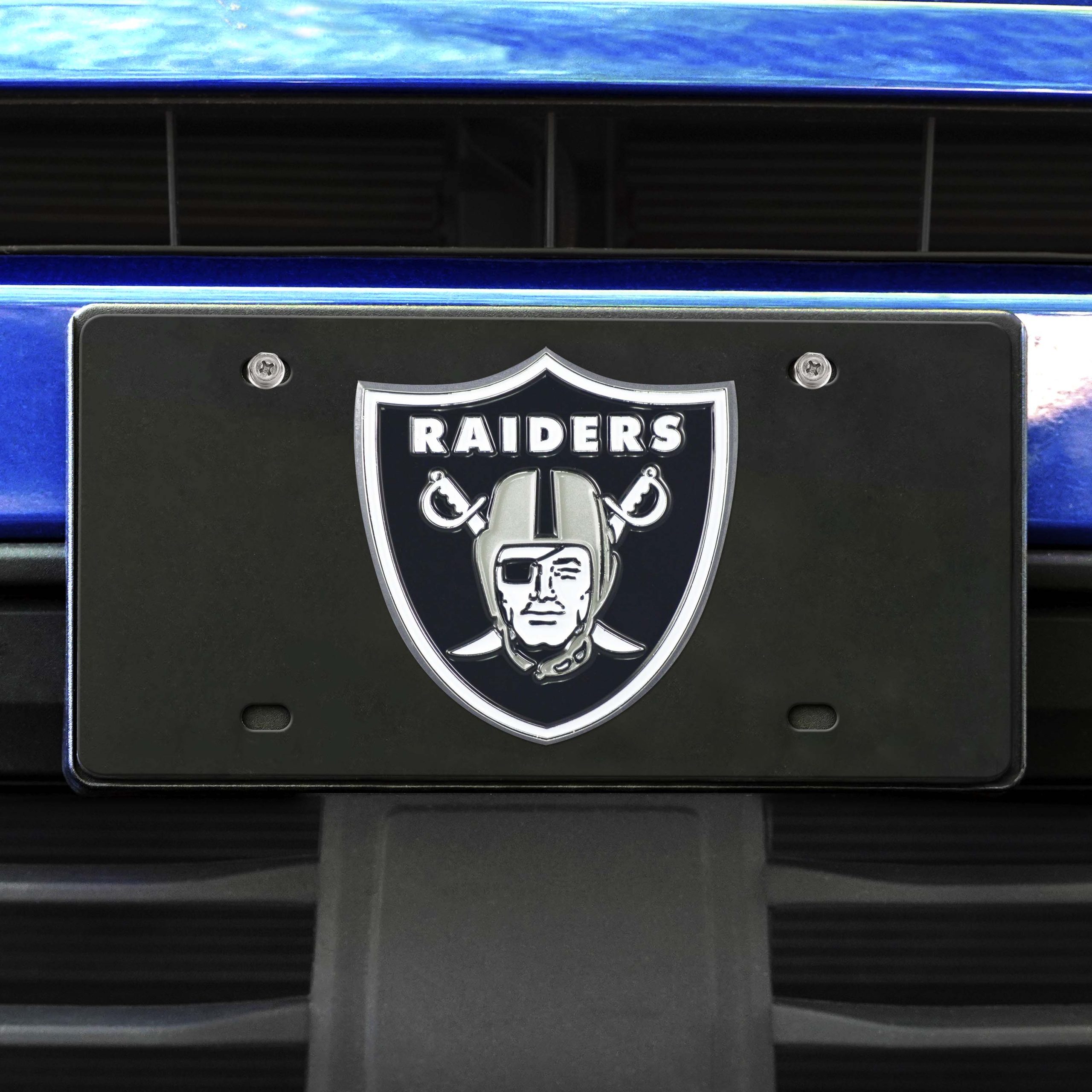 Fanmats Las Vegas Raiders 3D schwarz Nummernschild