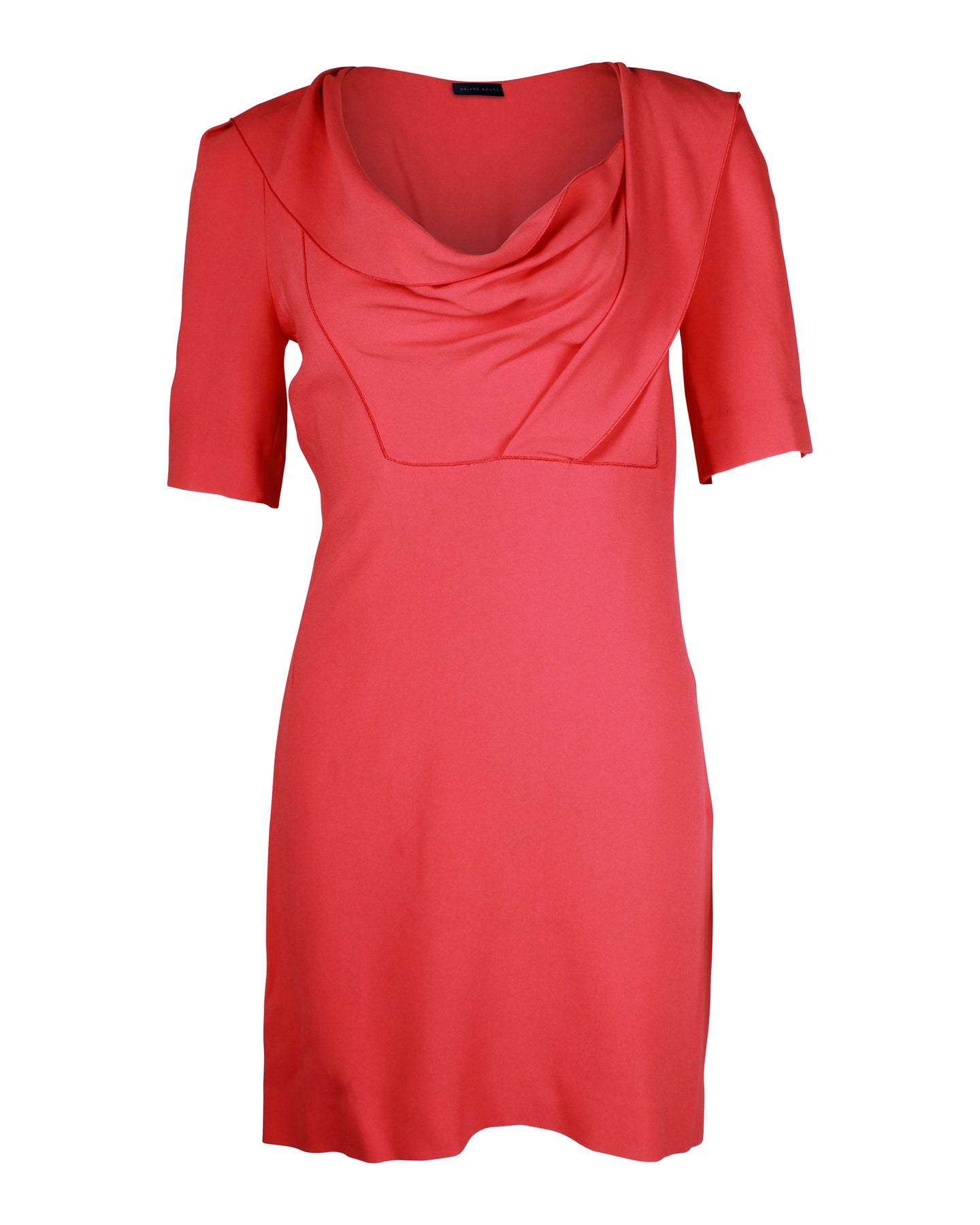 Roland Mouret Minikleid mit Rundhalsausschnitt aus Koralle Viskose