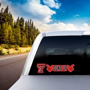 Fanmats Texas Tech rote Raiders 2 Stück Team Slogan Decal Aufkleber Set