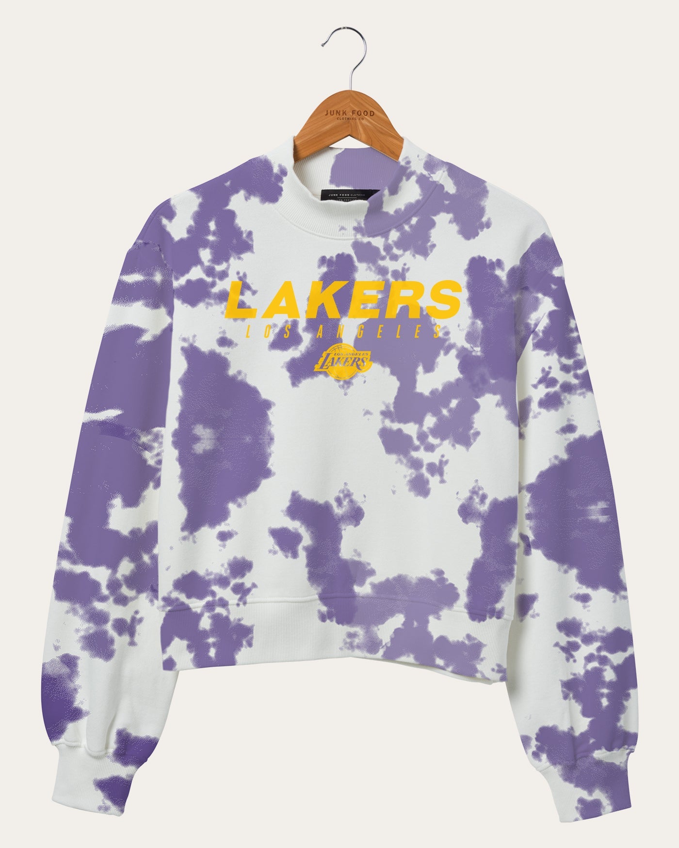 Damen NBA Los Angeles Lakers Krawattenfarbe Stehkragen Fleece
