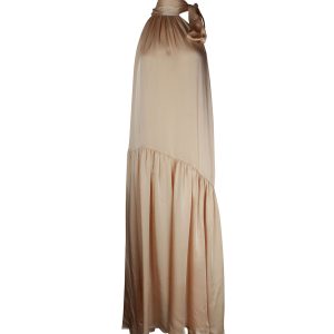 Zimmermann Neckholder Maxikleid aus Champagner-Seide