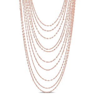 Mimi & Max Halskette mit Kette aus vergoldetem Sterling Silber – 18 in