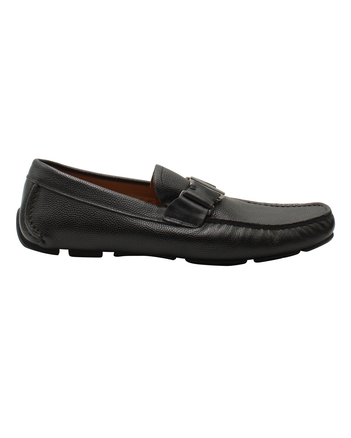Salvatore Ferragamo Slip-On Loafer aus schwarzem Leder