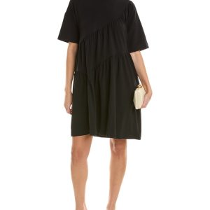 ALPHA STUDIO Shirred T-Shirt Kleid