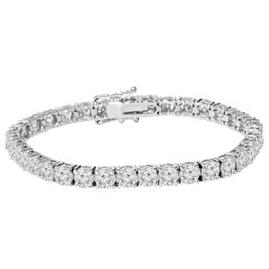 9 1/2 ct Echtes Diamant Tennis Armband 7