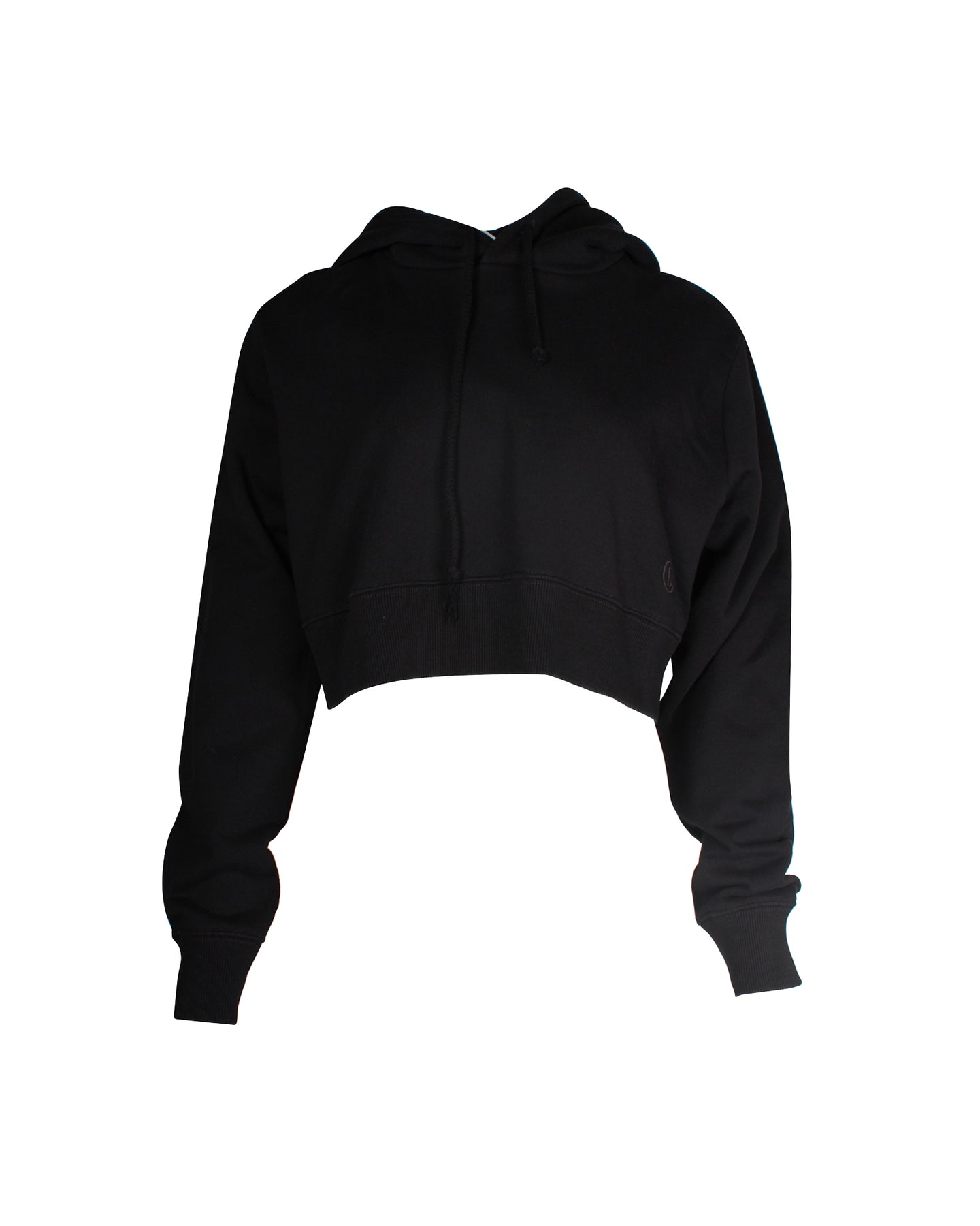 Maison Margiela MM6 Sweatshirt aus schwarzer Baumwolle mit Kapuze