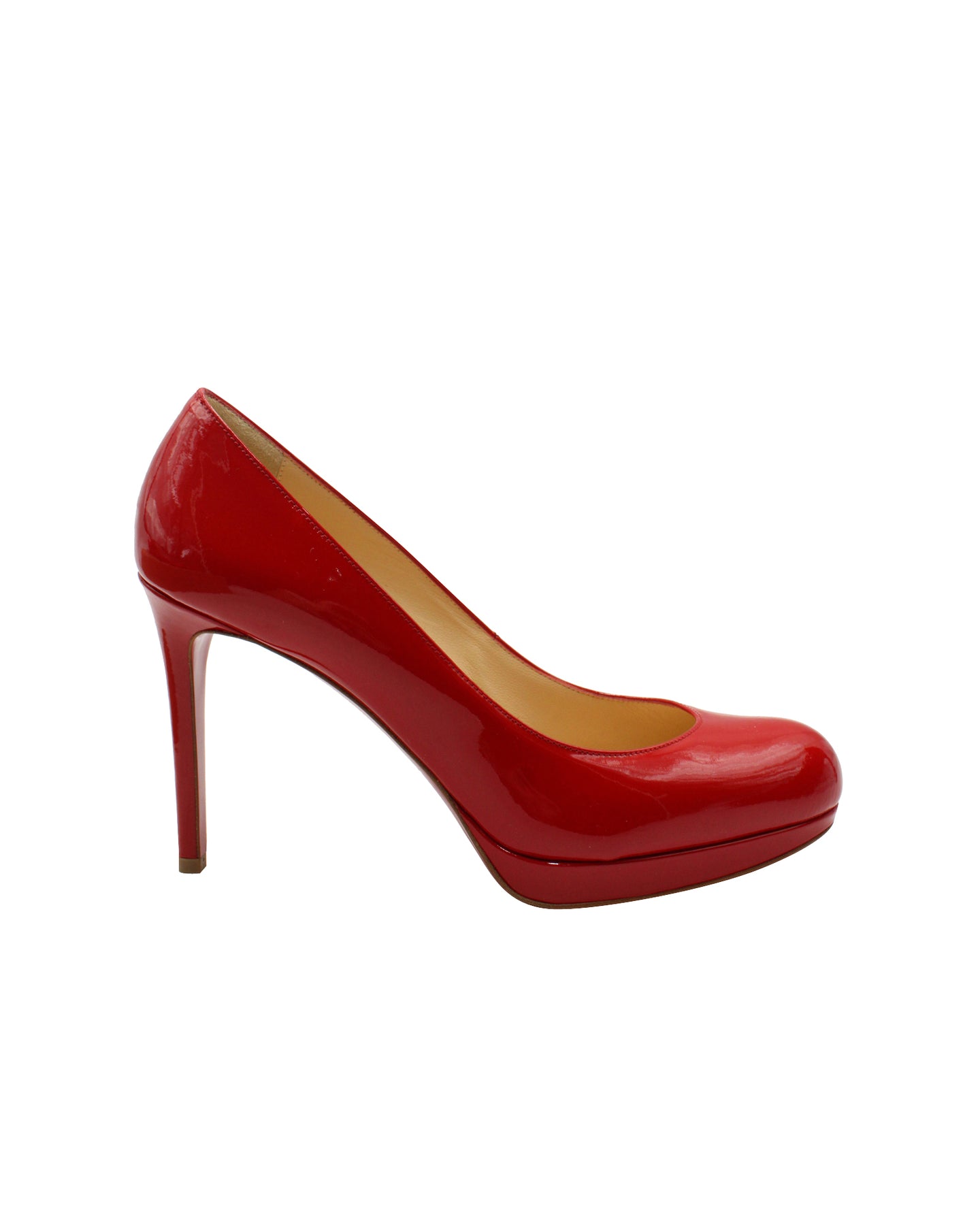 Christian Louboutin Einfache Pumps 100 aus rotem Lackleder