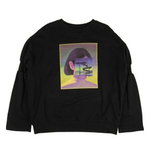 Marcelo Burlon Grafik Rundhals-Sweatshirt – schwarz