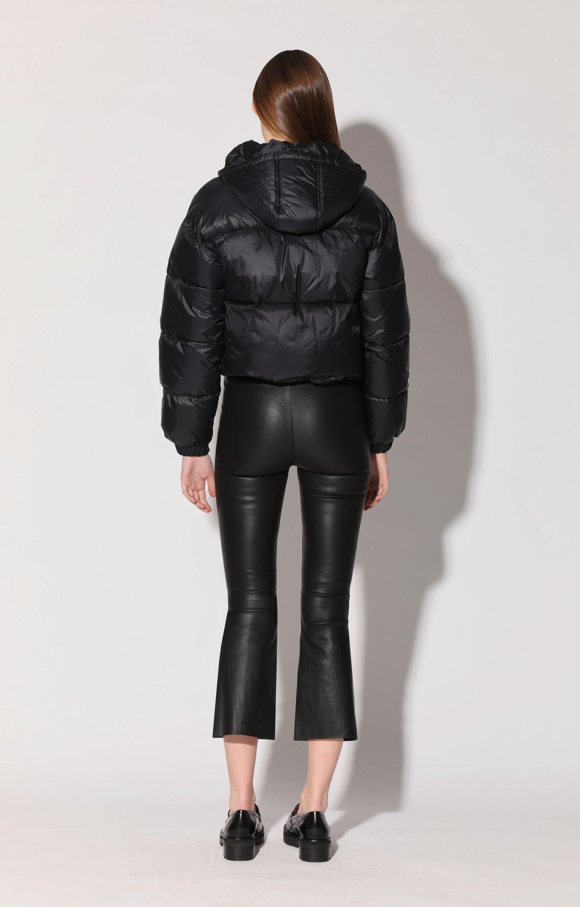 Luisa Hose, schwarz – Stretchleder