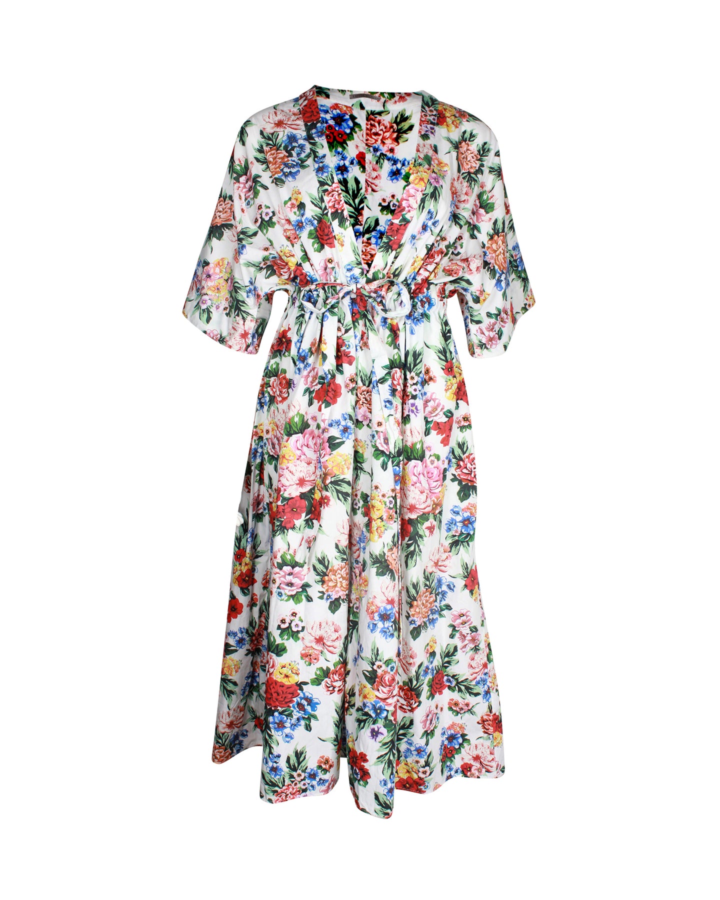 Emilia Wickstead Zarina Kaftankleid mit Blumenmuster aus mehrfarbiger Baumwolle