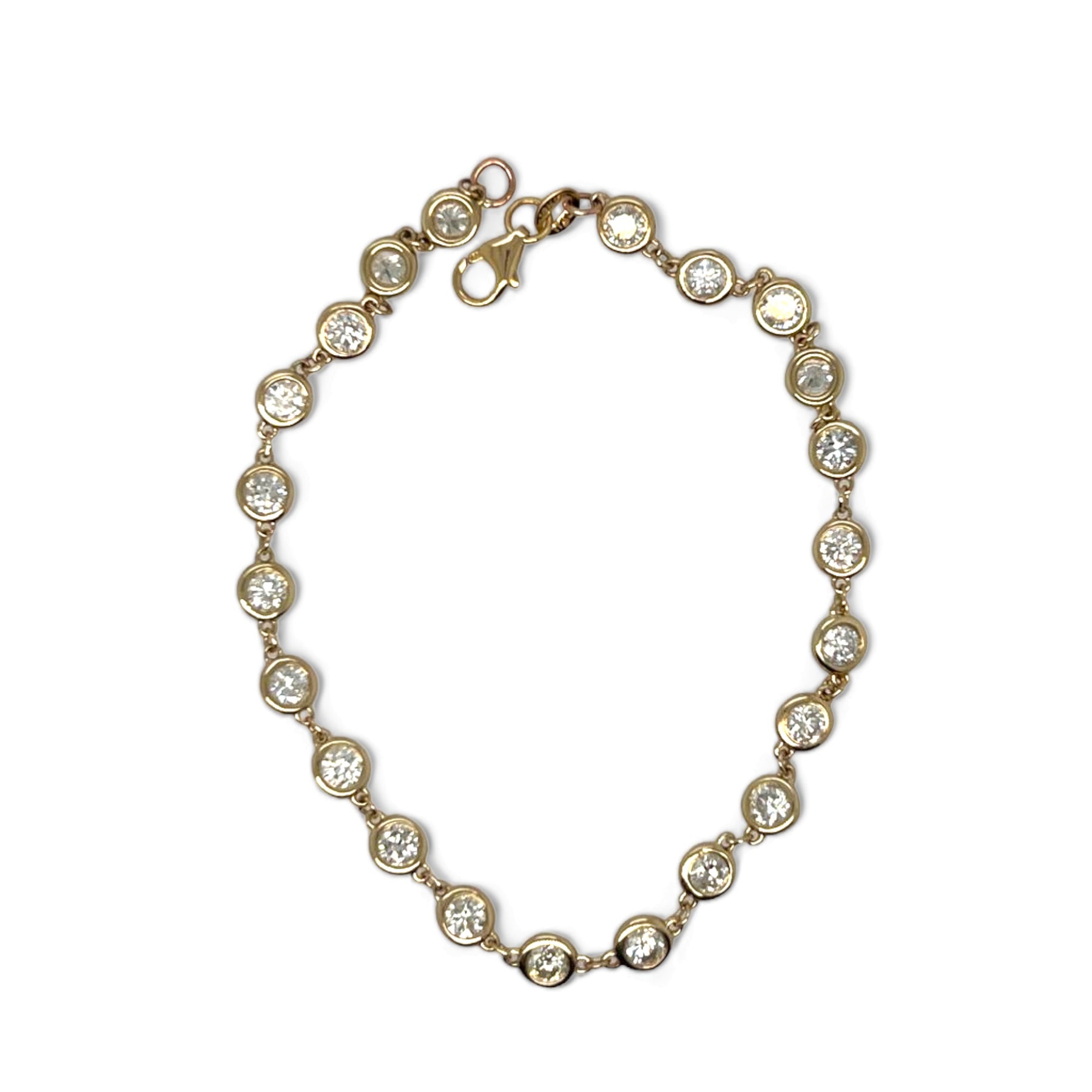 Diana M. 2.70 Karat Diamant Lünette Set Armband