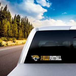 Fanmats jacksonville jaguars 2 Stück Team Slogan Aufkleber Set
