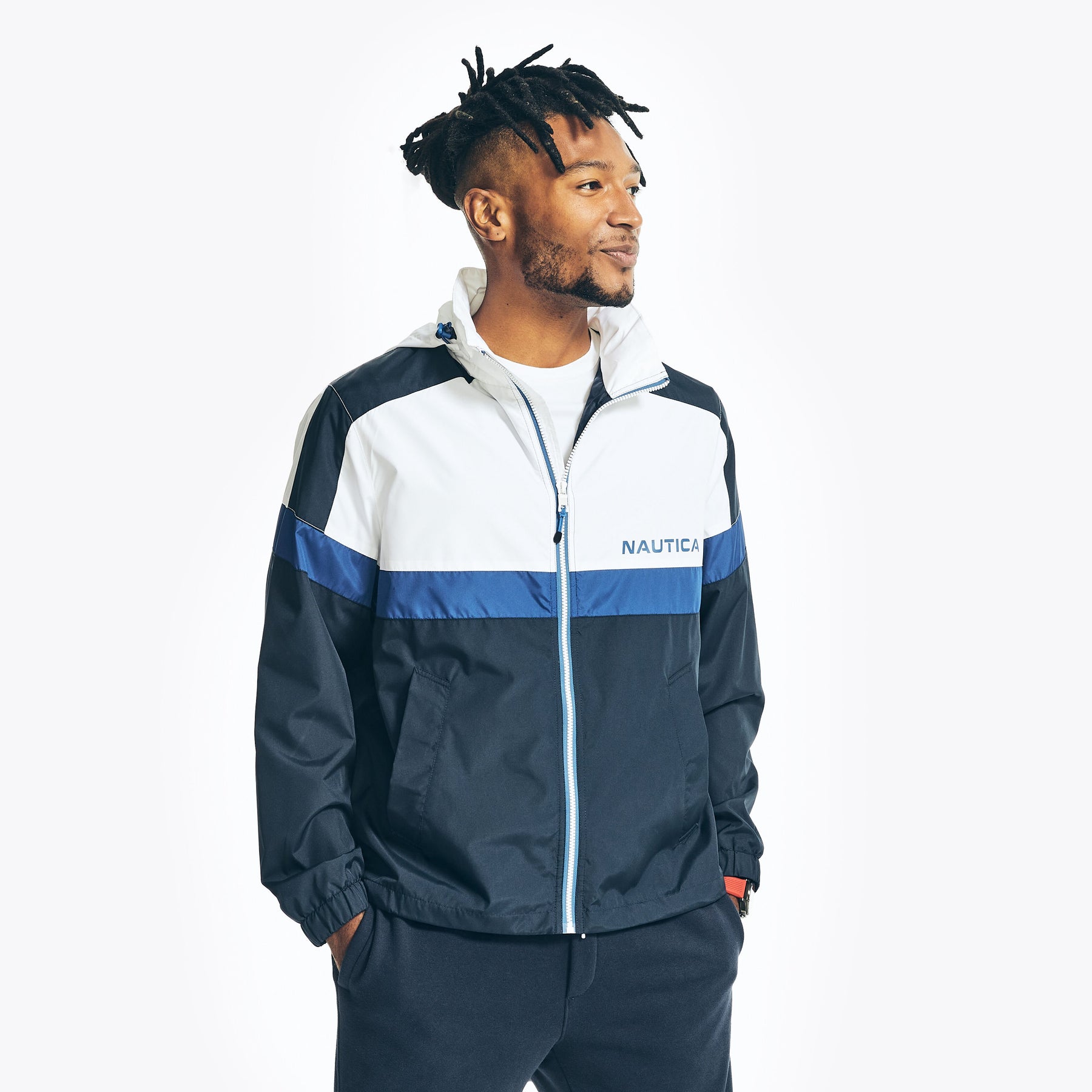Nautica Leichte Herren Colorblock Jacke